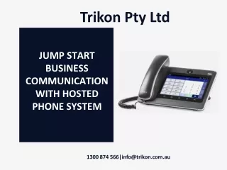 jump start business communication with hosted phone system