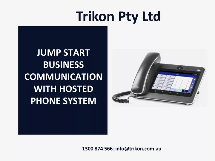 jump start business communication with hosted phone system