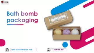 Bath bomb packaging with quality designs