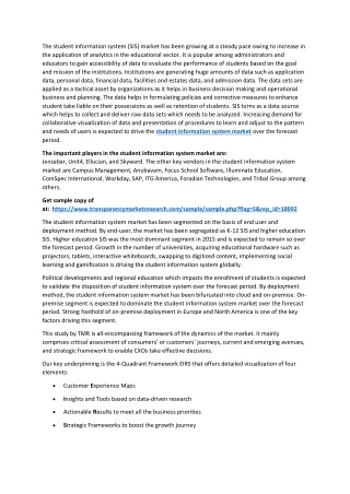 the student information system sis market