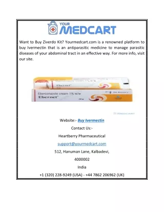 Buy Ivermectin | Yourmedcart.com