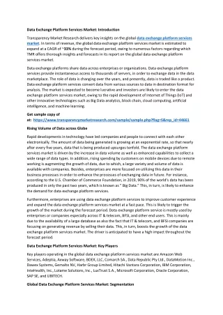 data exchange platform services market