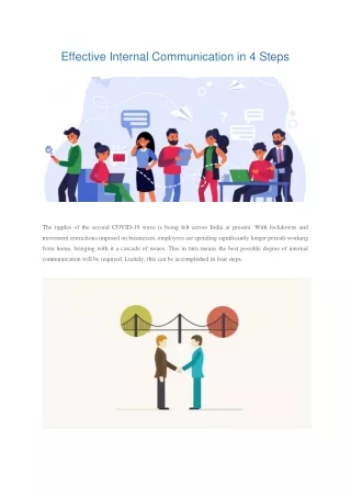 effective internal communication in 4 steps