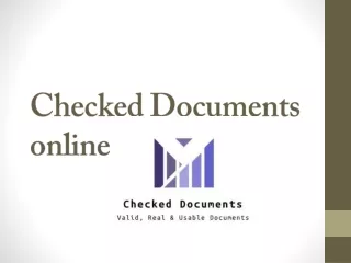 Checked Documents online PPT