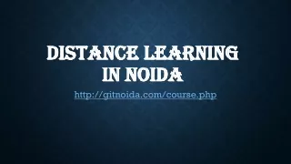 Distance learning in Noida