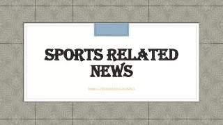 Sports Related News