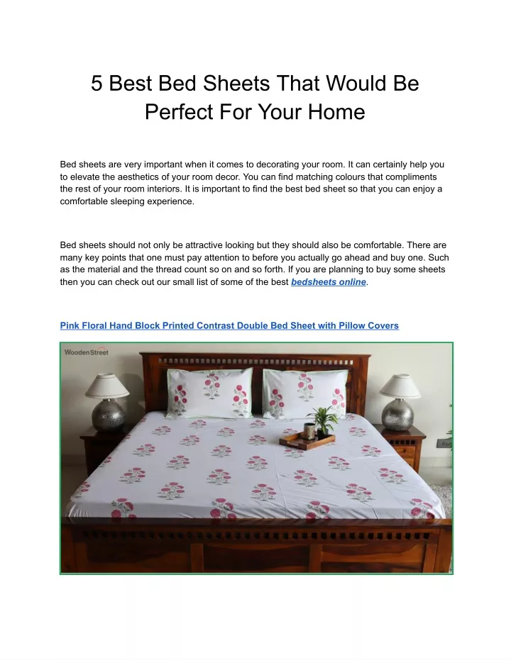 5 best bed sheets that would be perfect for your