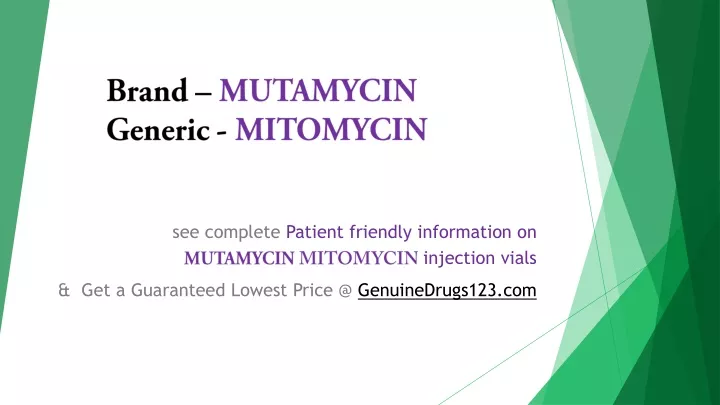 brand mutamycin generic mitomycin
