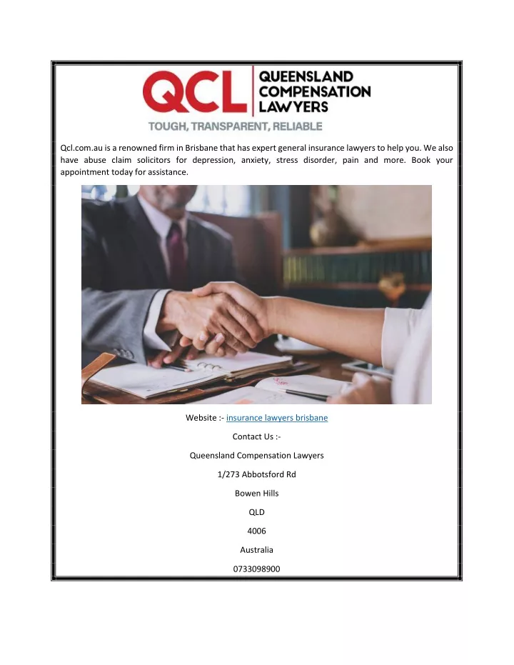 qcl com au is a renowned firm in brisbane that