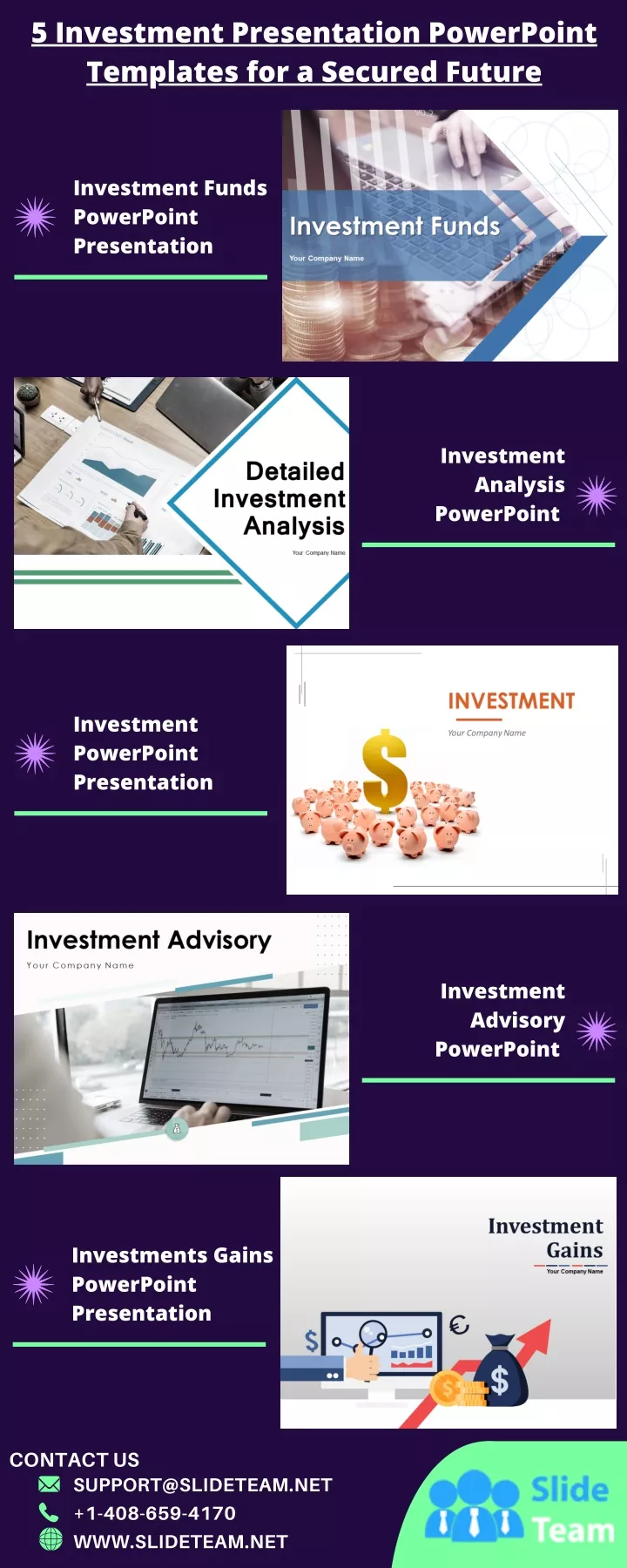 5 investment presentation powerpoint templates