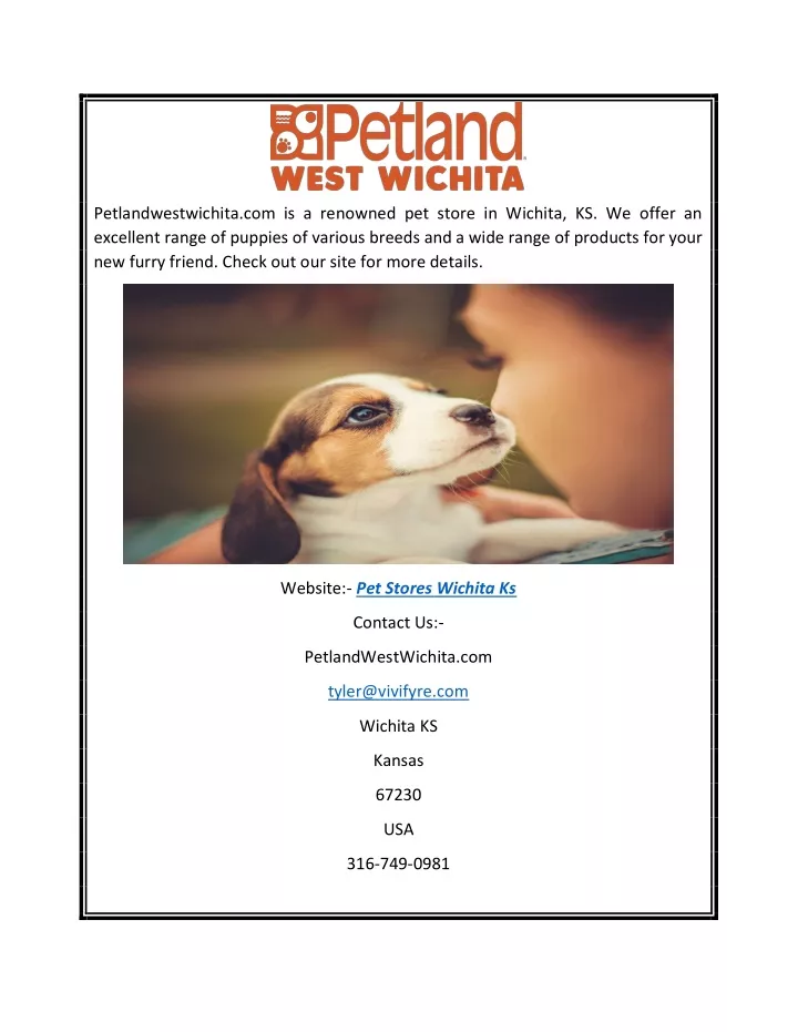 petlandwestwichita com is a renowned pet store