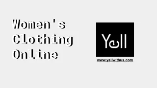 Now Buy Women's Clothing Online - Pure Linen Clothes for Women at Yellwithus
