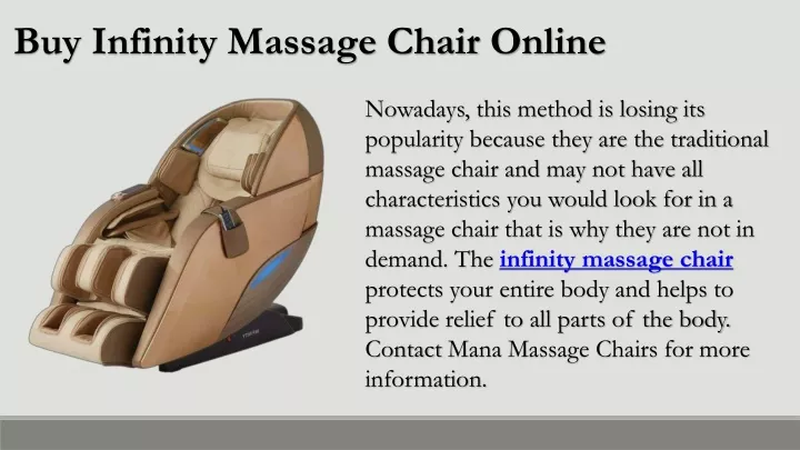 buy infinity massage chair online