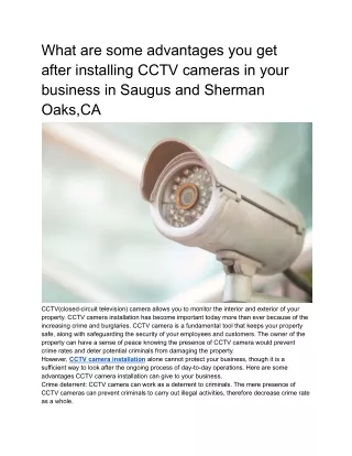 what are some advantages you get after installing