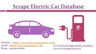 scrape electric car database