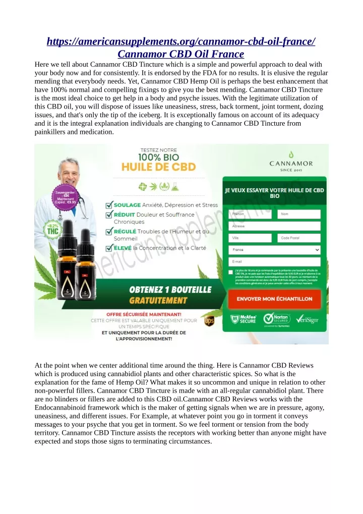 https americansupplements org cannamor