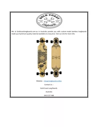 cheap longboards online