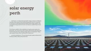 solar energy perth
