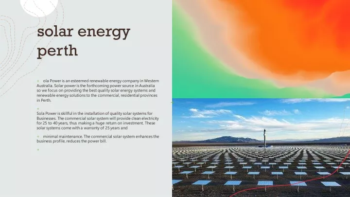 solar energy perth
