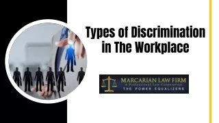 Types of Discrimination in The Workplace
