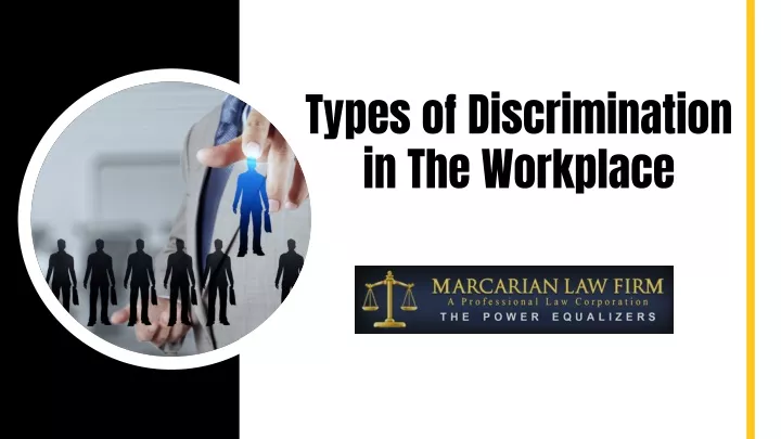 types of discrimination in the workplace