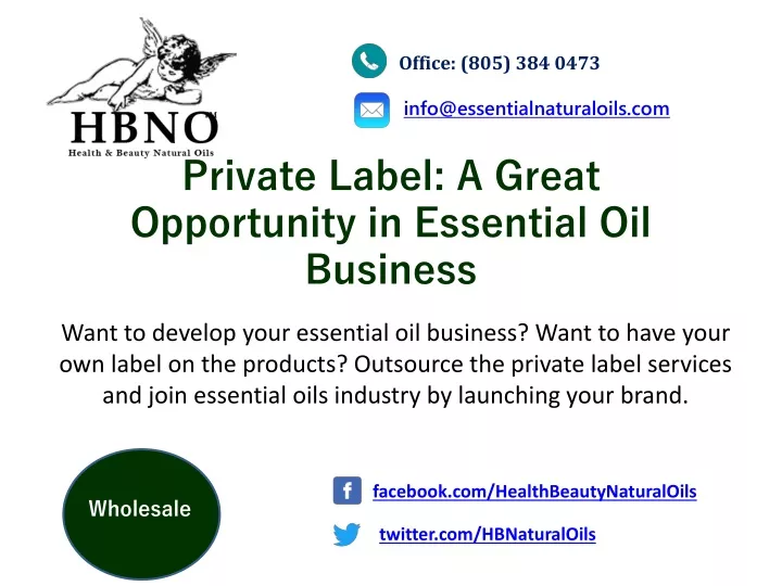 private label a great opportunity in essential oil business