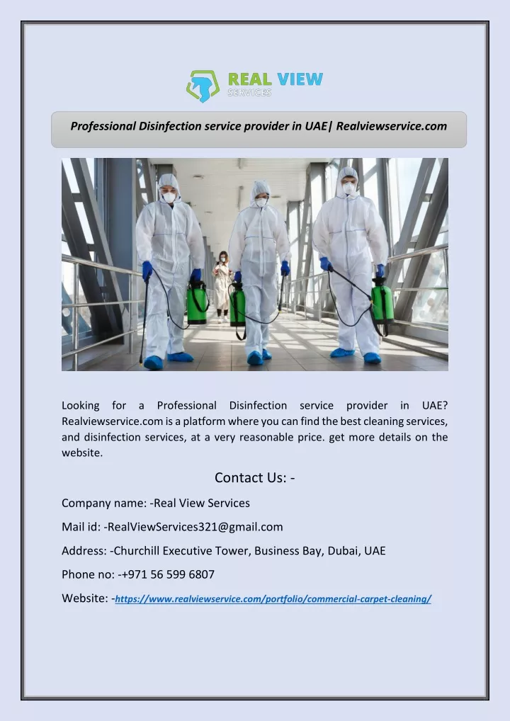 professional disinfection service provider