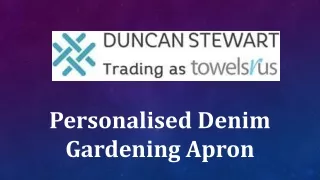 Personalised Denim Gardening Apron