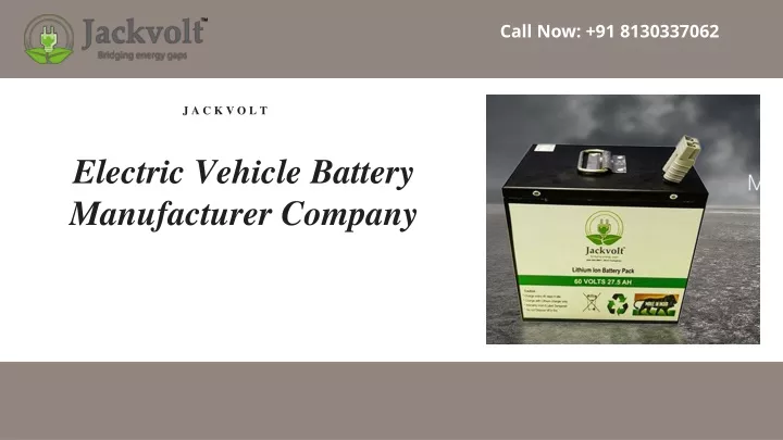 elect ric vehicle battery manufacturer company