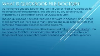 what is quickbook file doctor
