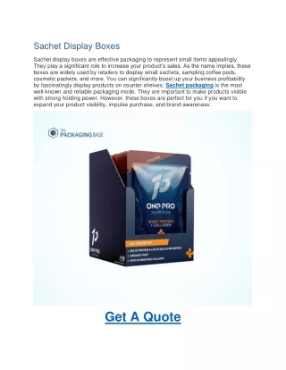 sachet display boxes