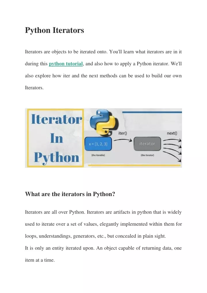 python iterators