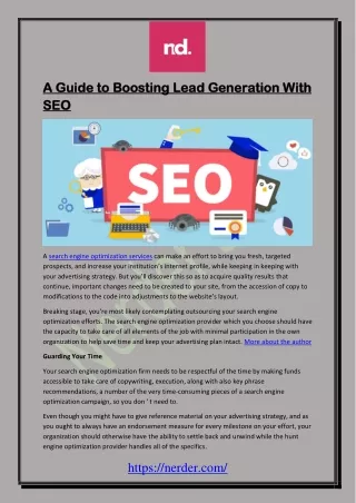 a guide to boosting lead generation with a guide
