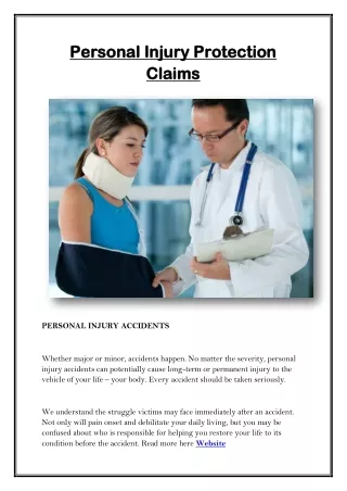 personal injury protection personal injury