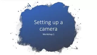 setting up a camera