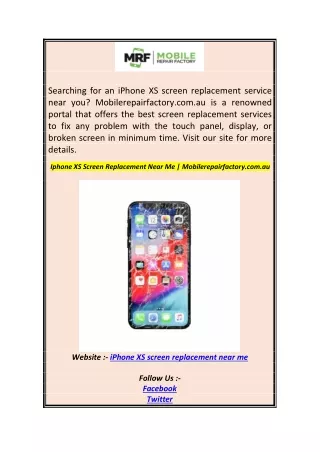 searching for an iphone xs screen replacement