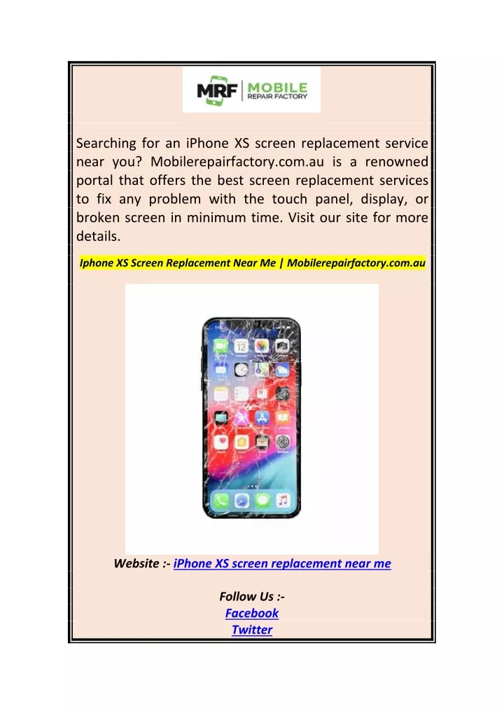 searching for an iphone xs screen replacement