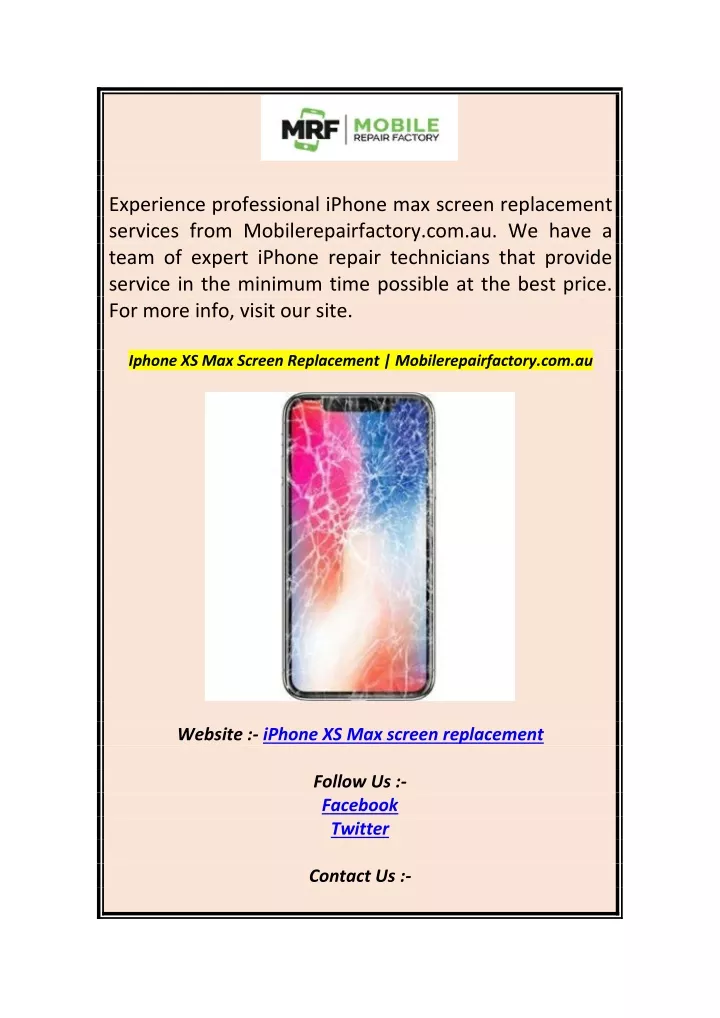 experience professional iphone max screen