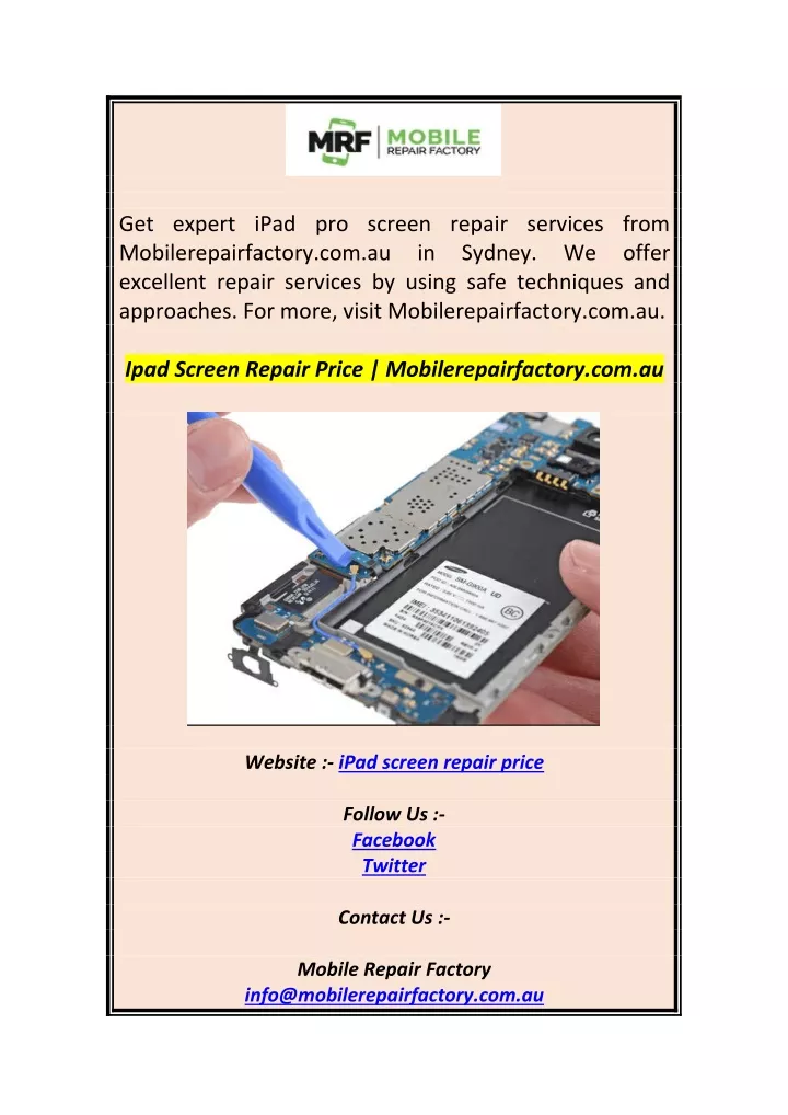 get expert ipad pro screen repair services from