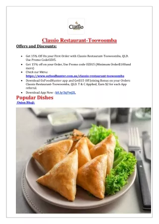 classio restaurant toowoomba offers and discounts