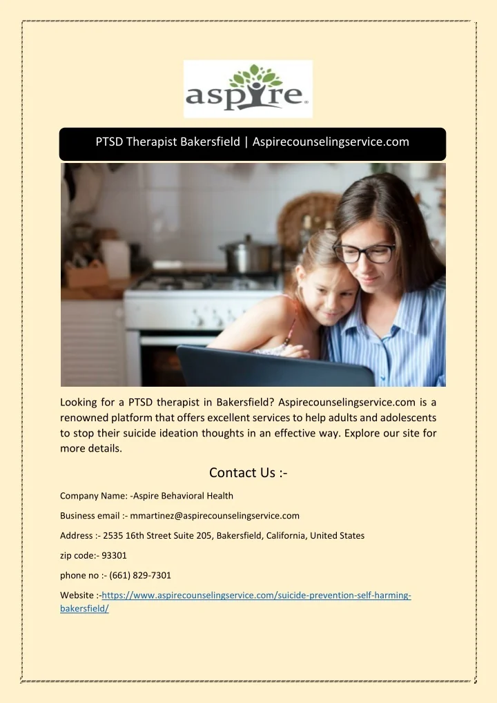 PPT PTSD Therapist Bakersfield