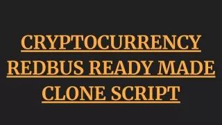 cryptocurrency redbus ready made clone script