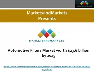 Automotive Filters Market worth $23.6 billion by 2025