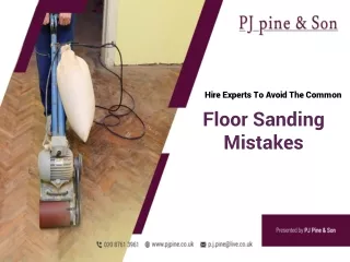Hire Experts To Avoid The Common Floor Sanding Mistakes