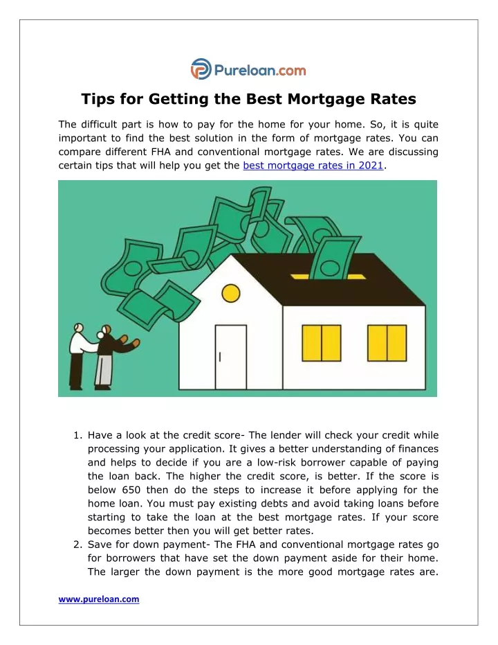 tips for getting the best mortgage rates
