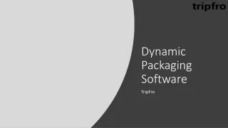 Dynamic Packaging Software