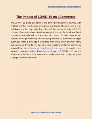 top ecommerce development companies