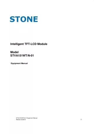 Datasheet STVA151WT-01