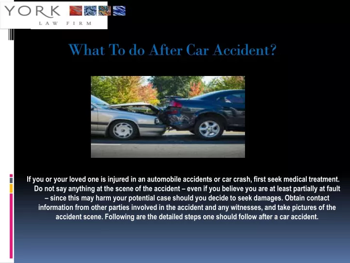 what to do after car accident