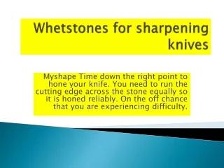 whetstones for sharpening knives
